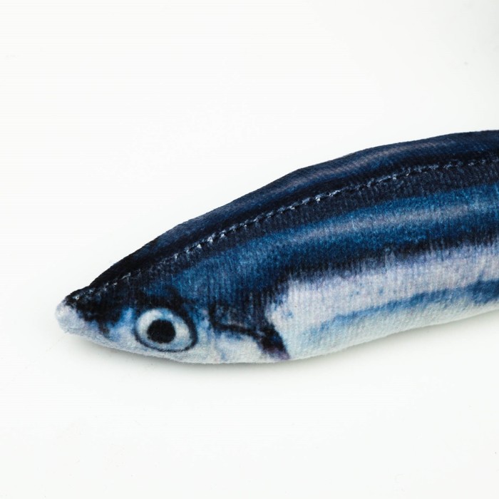 Игрушка «Рыба моей мечты!» с кошачьей мятой, сайра, 20 см