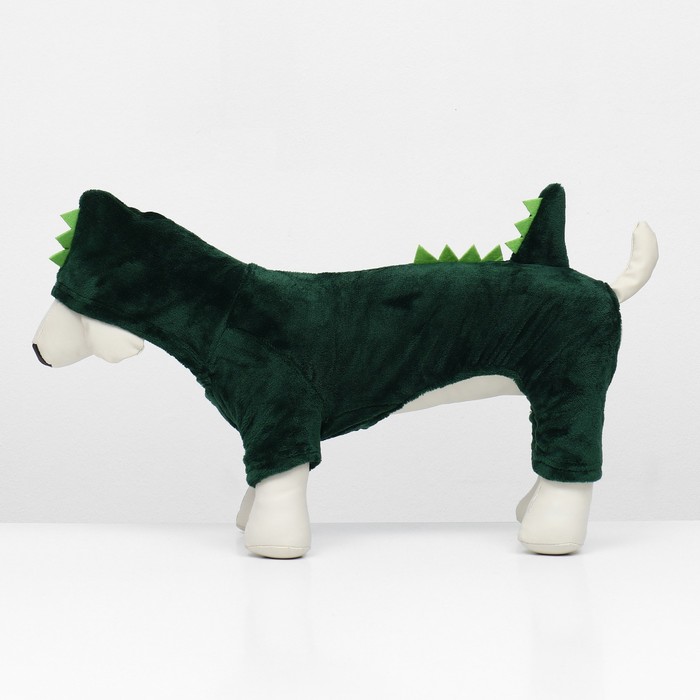 Комбинезон «Дракоша», с капюшоном, размер XS, ДС 20 см, ОГ 30 см, ОШ 20 см, зелёный