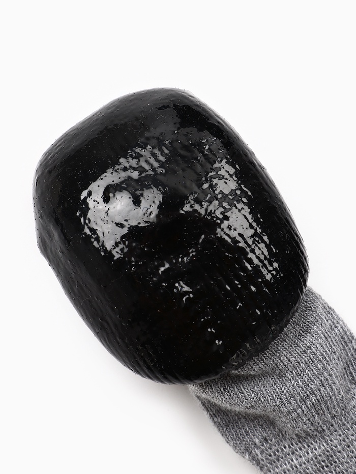 Носки «Мишки», размер S, 4 х см, с прорезиненной подошвой, чёрные