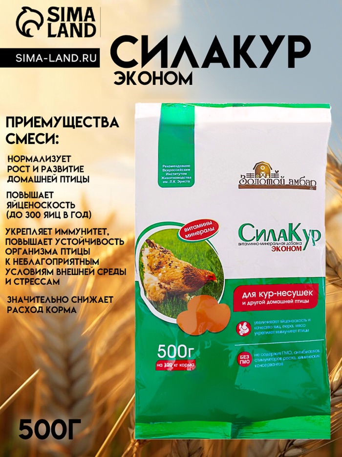 Премикс «Сила кур Эконом», пакет, 500 г