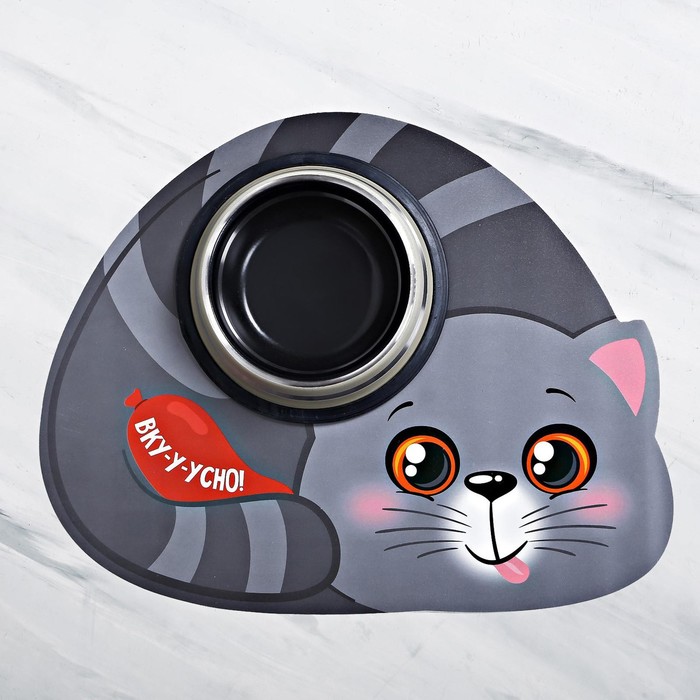 Коврик под миску «Вку-у-усно!» 35×28 см