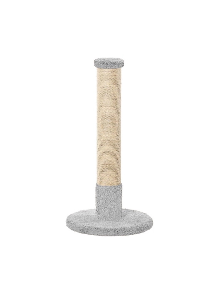 Когтеточка столбик «Мегастолб» 62×62×118 см, сизаль, серый