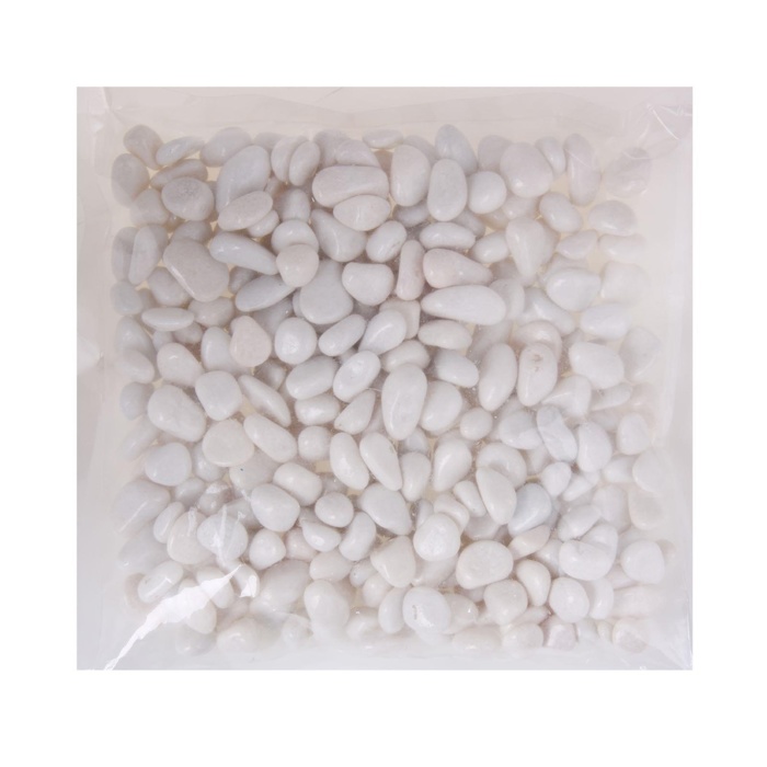 Грунт для аквариума DECOR DE «Галька цветная», фр. 8-12 мм, белая, 800 г