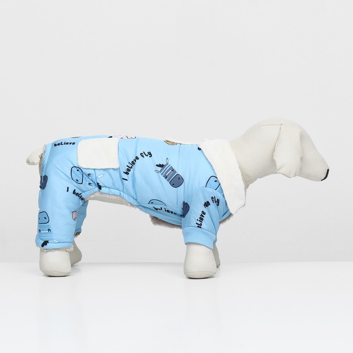 Комбинезон «Метель», размер XS, ДС 20 см, ОГ 30, ОШ 21 см, голубой