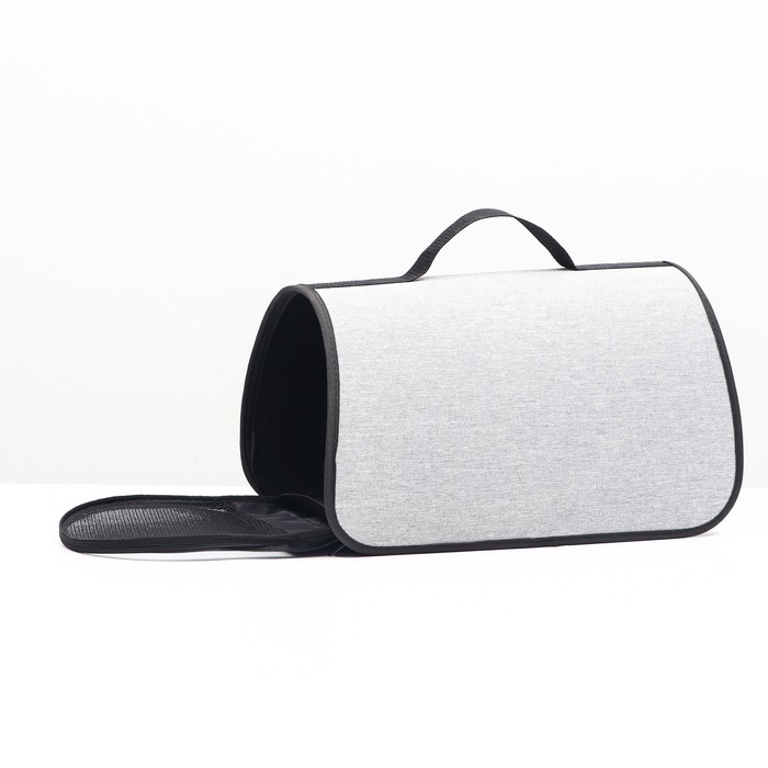 Сумка - переноска для животных «Карпетбеггер», 40.5×24×24 см, серая