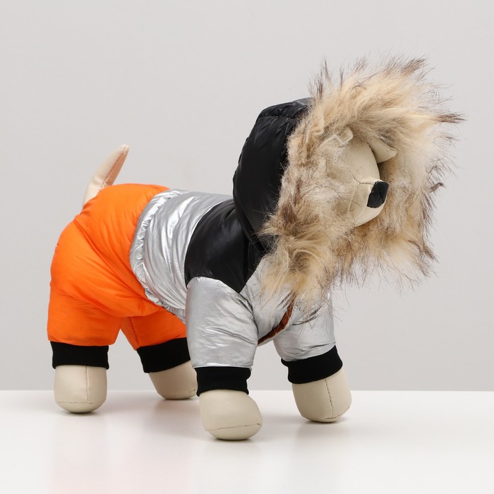 Комбинезон «Пушок», размер 18, ДС 40 см, ОГ 50 см, ОШ 38 см, коралловый