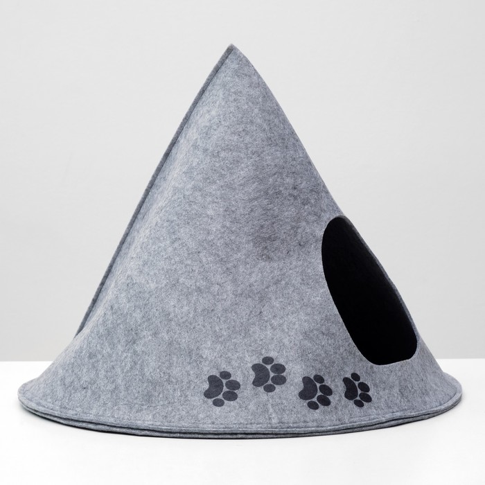 Домик для животных из войлока «Вигвам MEOW », 53×41×53 см