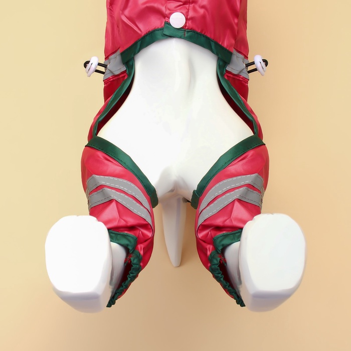 Комбинезон для собак, демисезонный, размер XS, ДС 17-19, Ог 27-29, ОШ 19-21 см, красный