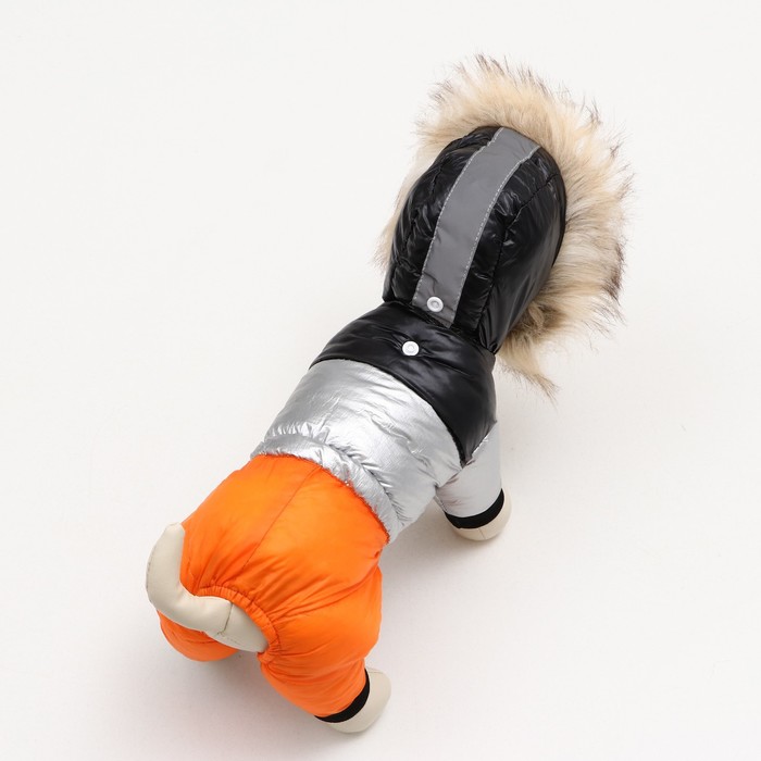 Комбинезон «Пушок», размер 18, ДС 40 см, ОГ 50 см, ОШ 38 см, коралловый