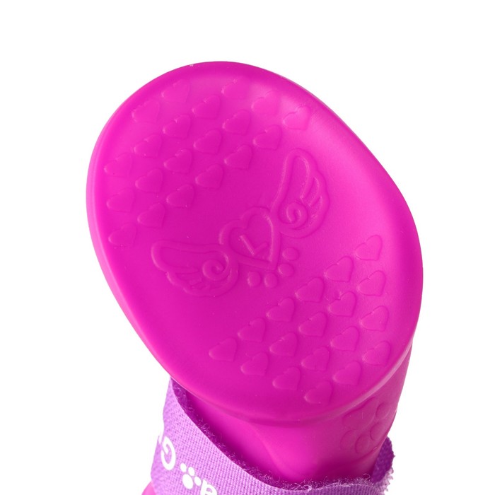 Сапоги резиновые для животных «Вездеход», набор 4 шт., р-р L (подошва 5.7×4.5 см), фиолетовые