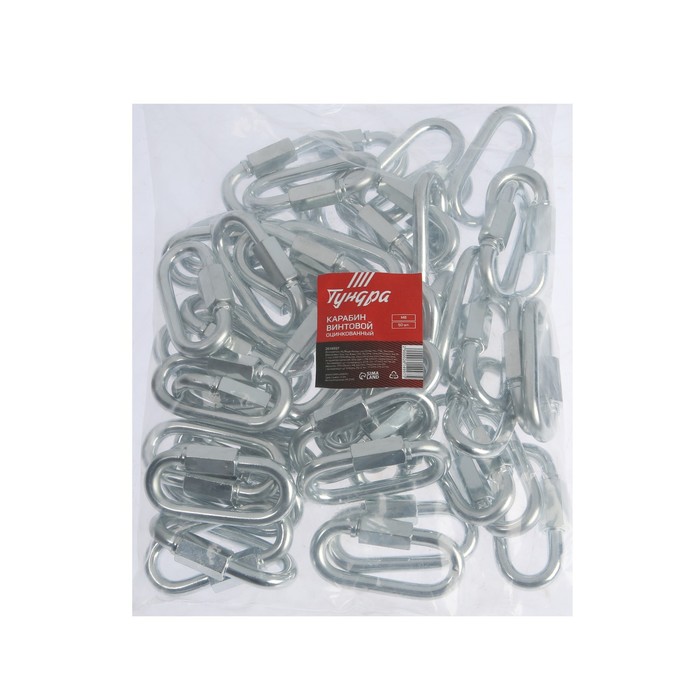 Карабин винтовой ТУНДРА krep, М8, оцинкованный