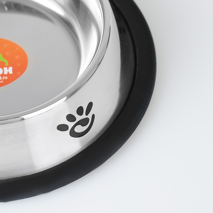 Миска, 235 мл, с нескользящим основанием, с принтом, нержавеющая сталь