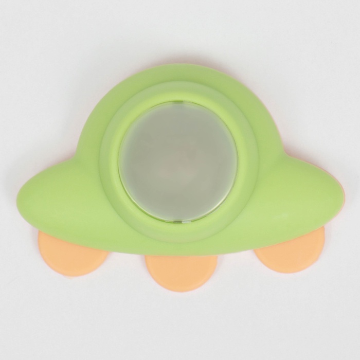 Игрушка с кошачьей мятой для кошек «НЛО», 6 см, пластик, зелёная, жёлтая