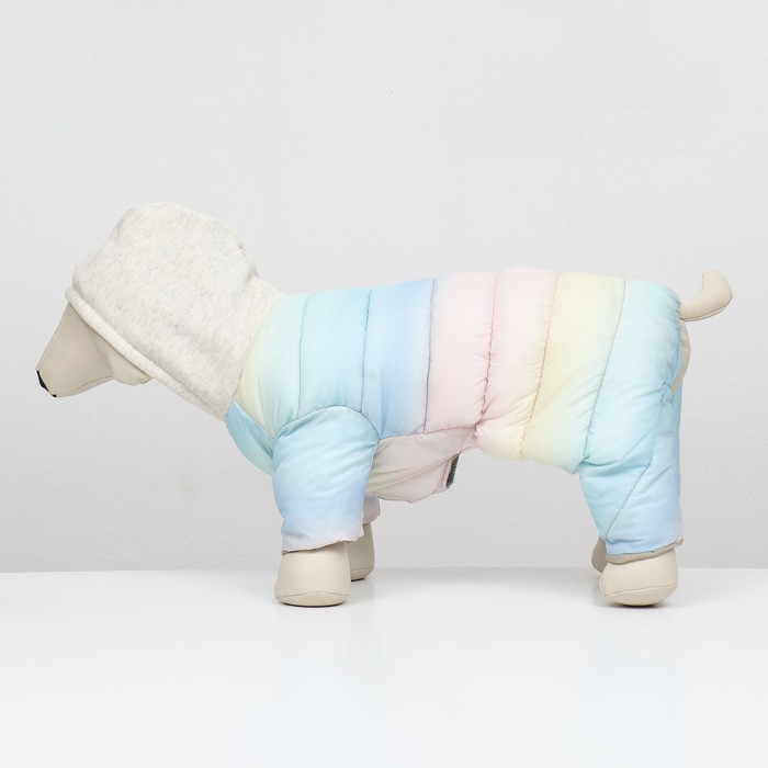 Комбинезон «Для прогулки», размер 18, ДС 40 см, ОГ 50 см, ОШ 38 см, пастельный