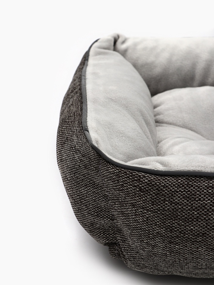 Лежанка для животных «Лофт Фрейм», 40×32×10 см, серая