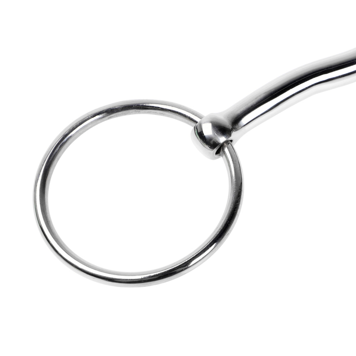 Удило для лошади с цельным грызлом с подъёмом, металл, 140 мм