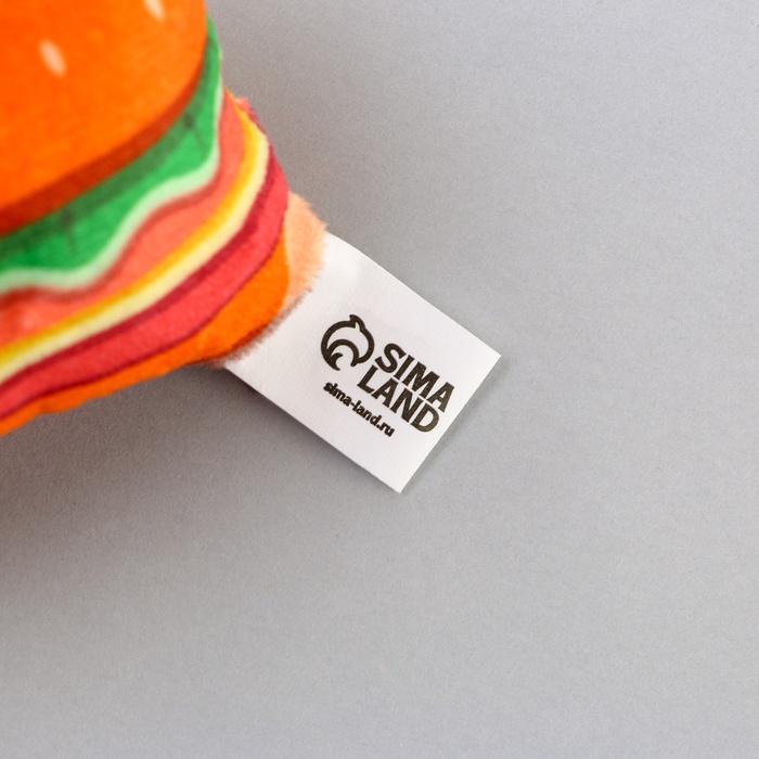 Игрушка для кошек с мятой «Бургер» из текстиля, 7.4×7 см