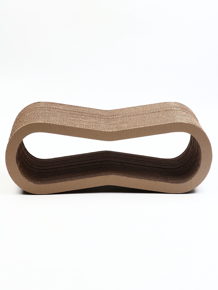 Когтеточка-лежанка «Зверьё Моё» ВОСЬМЕРКА, 59×21×22 см, гофрокартон