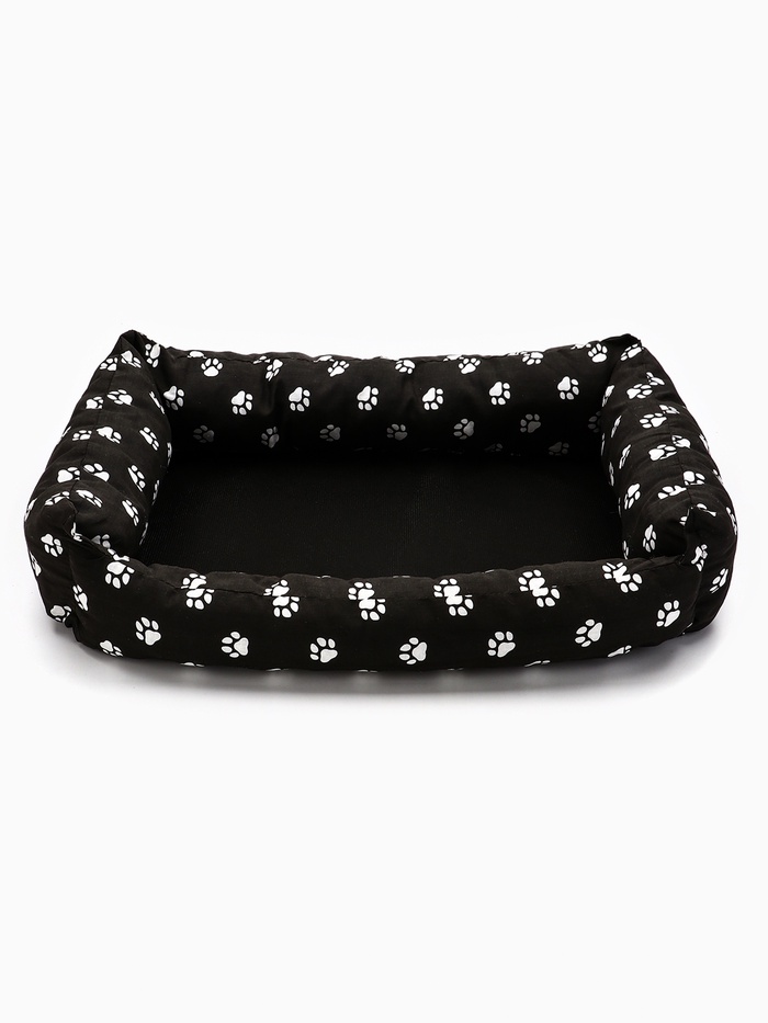 Лежанка для животных «Пухлик», 68×52×16 см, чёрная