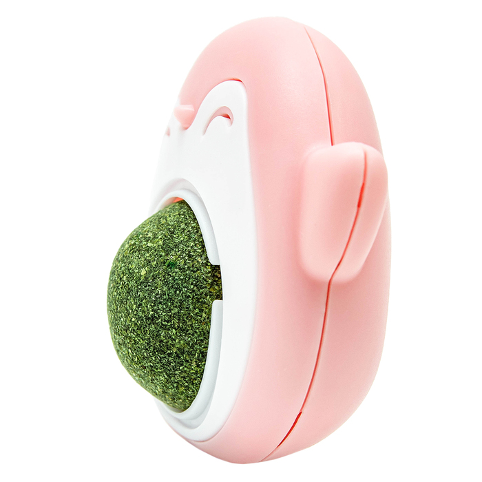 Игрушка для кошек с кошачьей мятой «Пингвин», 6 см, розовая