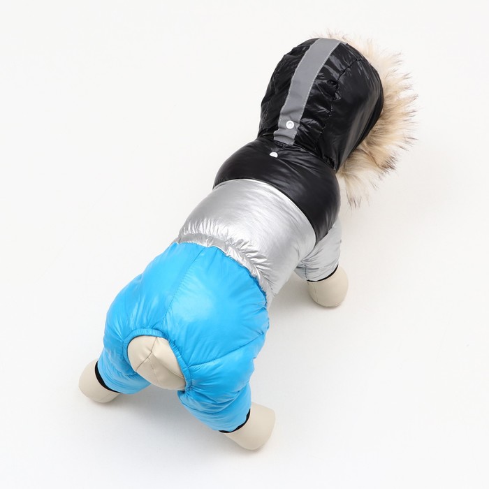 Комбинезон «Пушок», размер 12, ДС 28 см, ОГ 38 см, ОШ 27 см, голубой