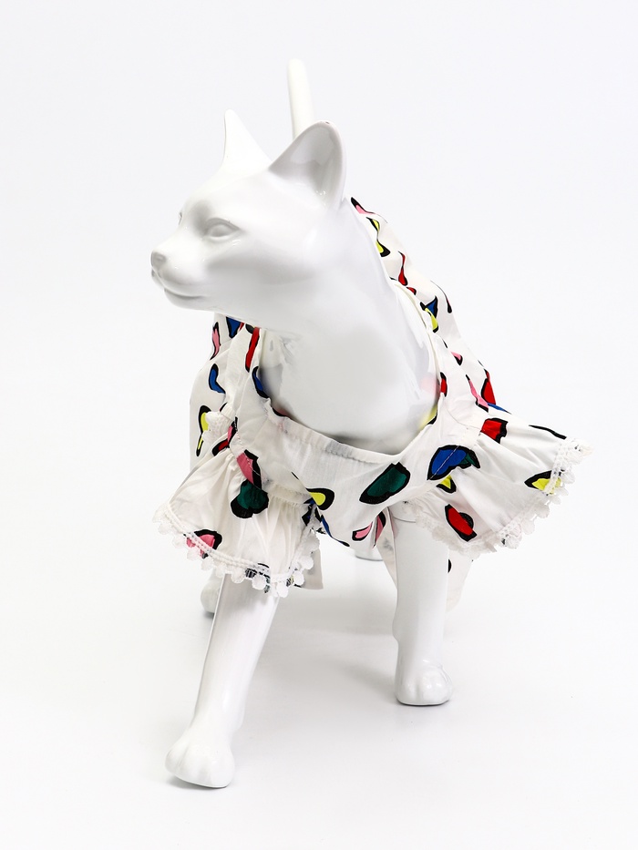 Платье для животных «Арлекино», размер M, ДС 30, ОГ 40 см, полиэстер