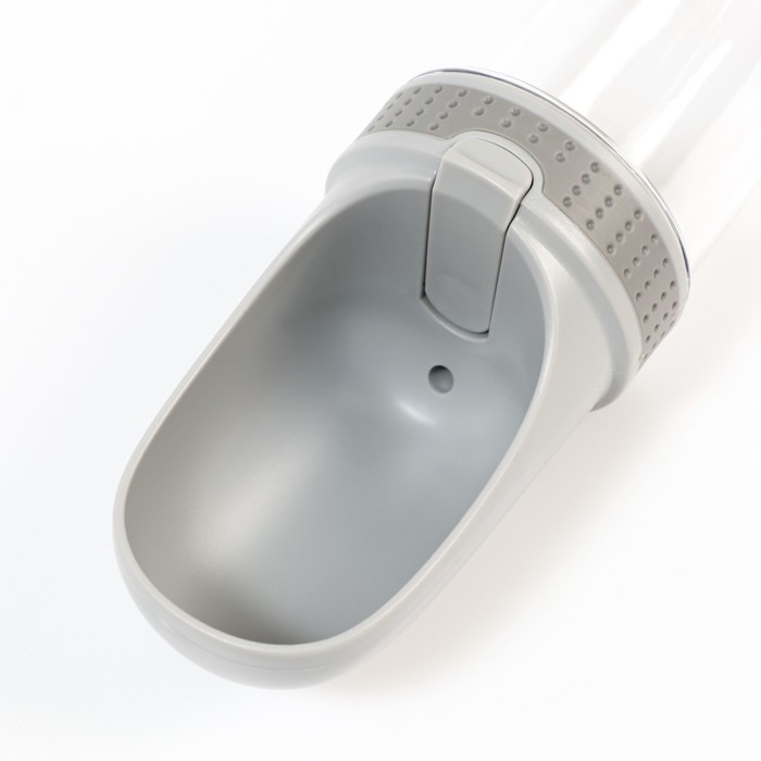 Поилка прогулочная, 350 мл, пластик, серая