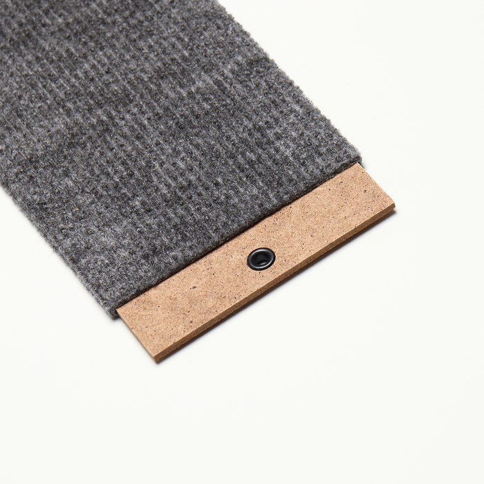 Когтеточка «Пижон», 50×10 см, ДВП, ковролин, серая