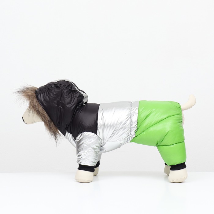 Комбинезон «Пушок», размер 12, ДС 28 см, ОГ 38 см, ОШ 27 см, зелёный