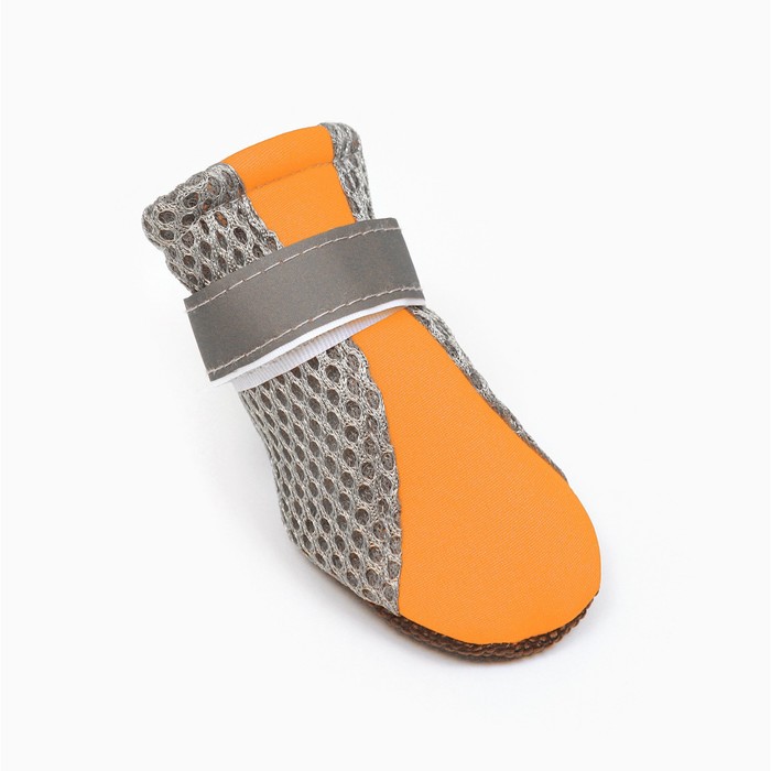 Ботинки для собак «Комфорт +», размер L (5.3×4 см), оранжевые