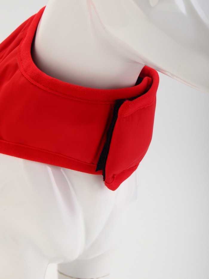 Куртка - попона, двусторонняя, размер XL, ДС 40, ОГ 54 см, вес 11-19 кг, красная