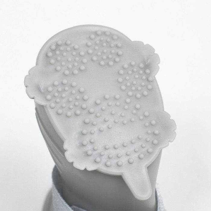 Ботинки для собак, резиновые, набор 4 шт., размер L, серые