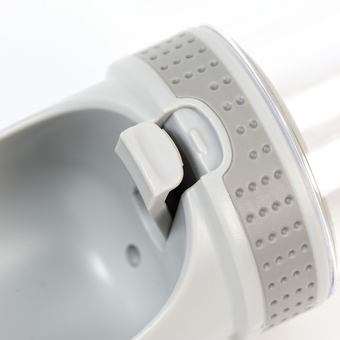 Поилка прогулочная, 350 мл, пластик, серая