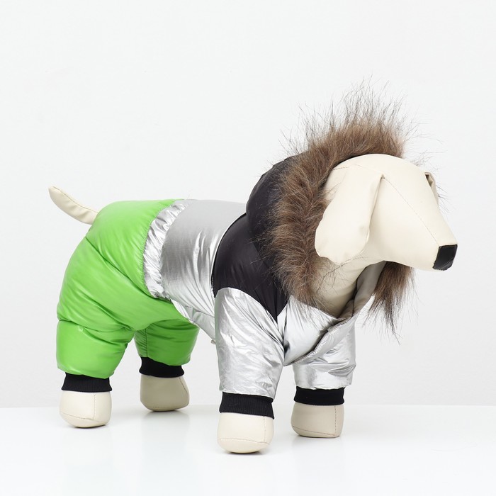 Комбинезон «Пушок», размер 12, ДС 28 см, ОГ 38 см, ОШ 27 см, зелёный