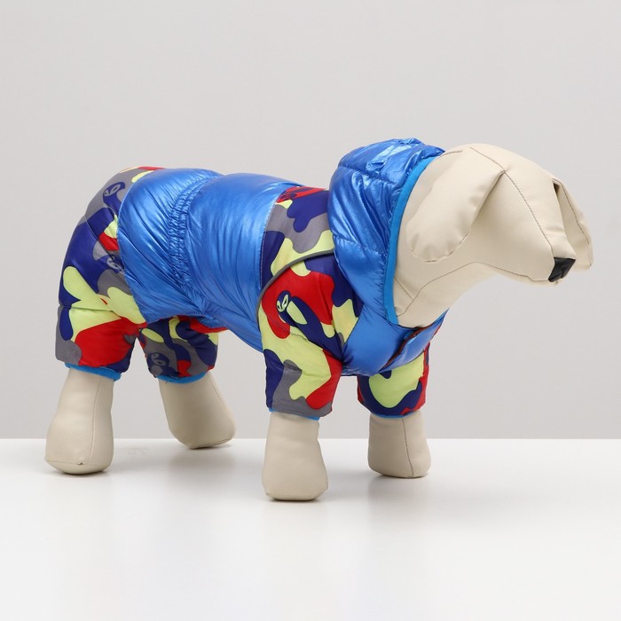 Комбинезон «Волна», с утяжкой, размер 8, ДС 19 см, ОГ 30, ОГ 22 см, синий