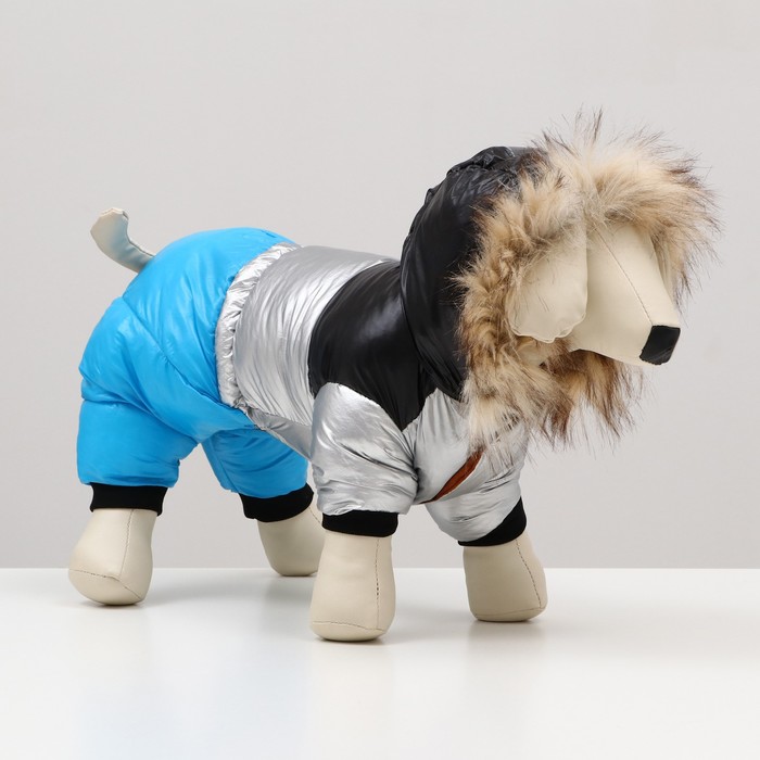 Комбинезон «Пушок», размер 18, ДС 40 см, ОГ 50 см, ОШ 38 см, голубой