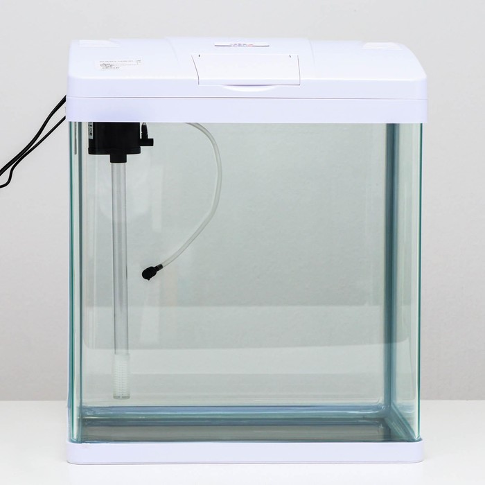 Аквариум SeaStar LS-380F в комплекте: LED-лампа, фильтр, 30 л, белый