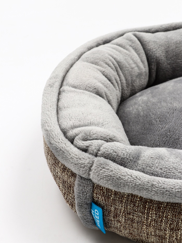 Лежанка для животных «Лофт Круглая», 47×10 см, бежевая