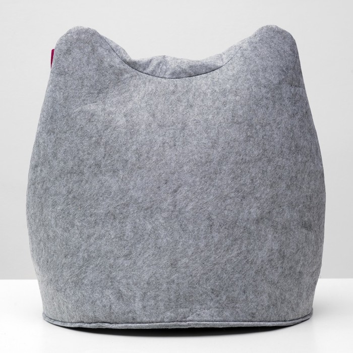 Домик для животных «Ушастик ONLY CATS», 46×46×43 см, войлок, серый