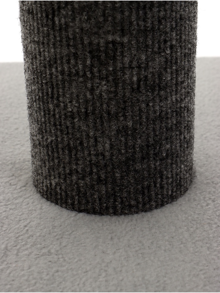 Когтеточка «Столбик» Lowcost, 35×35×85 с, с игрушкой, ковролин, цвет МИКС