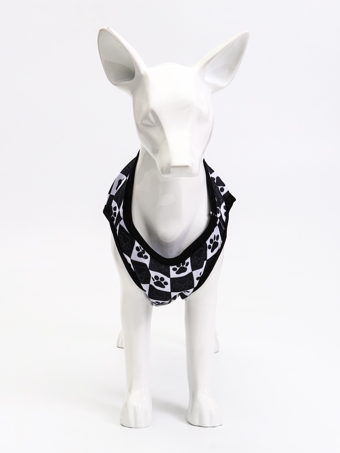 Майка для животных «Шахматы», размер M, ДС 29 см, ОГ 36 см, ОШ 26 см