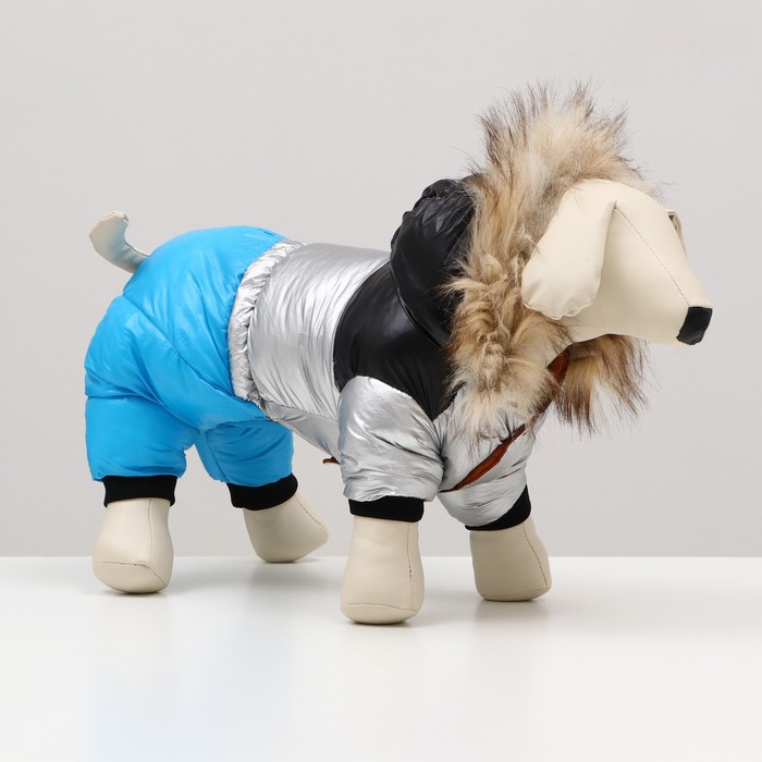 Комбинезон «Пушок», размер 16, ДС 36 см, ОГ 46 см, ОШ 35 см, голубой