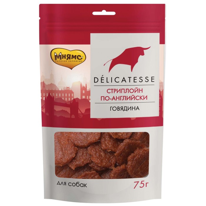 Лакомство «Мнямс» «Стриплойн по-английски» для собак, 75 г