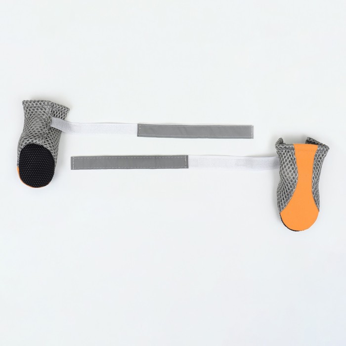 Ботинки для собак «Комфорт +», размер L (5.3×4 см), оранжевые