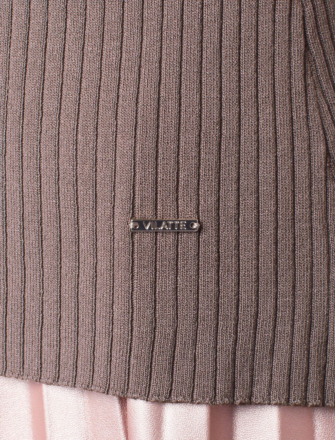 Ст.цена 1990р Джемпер тонкой вязки из вискозы с нейлоном D39.337 кофейный