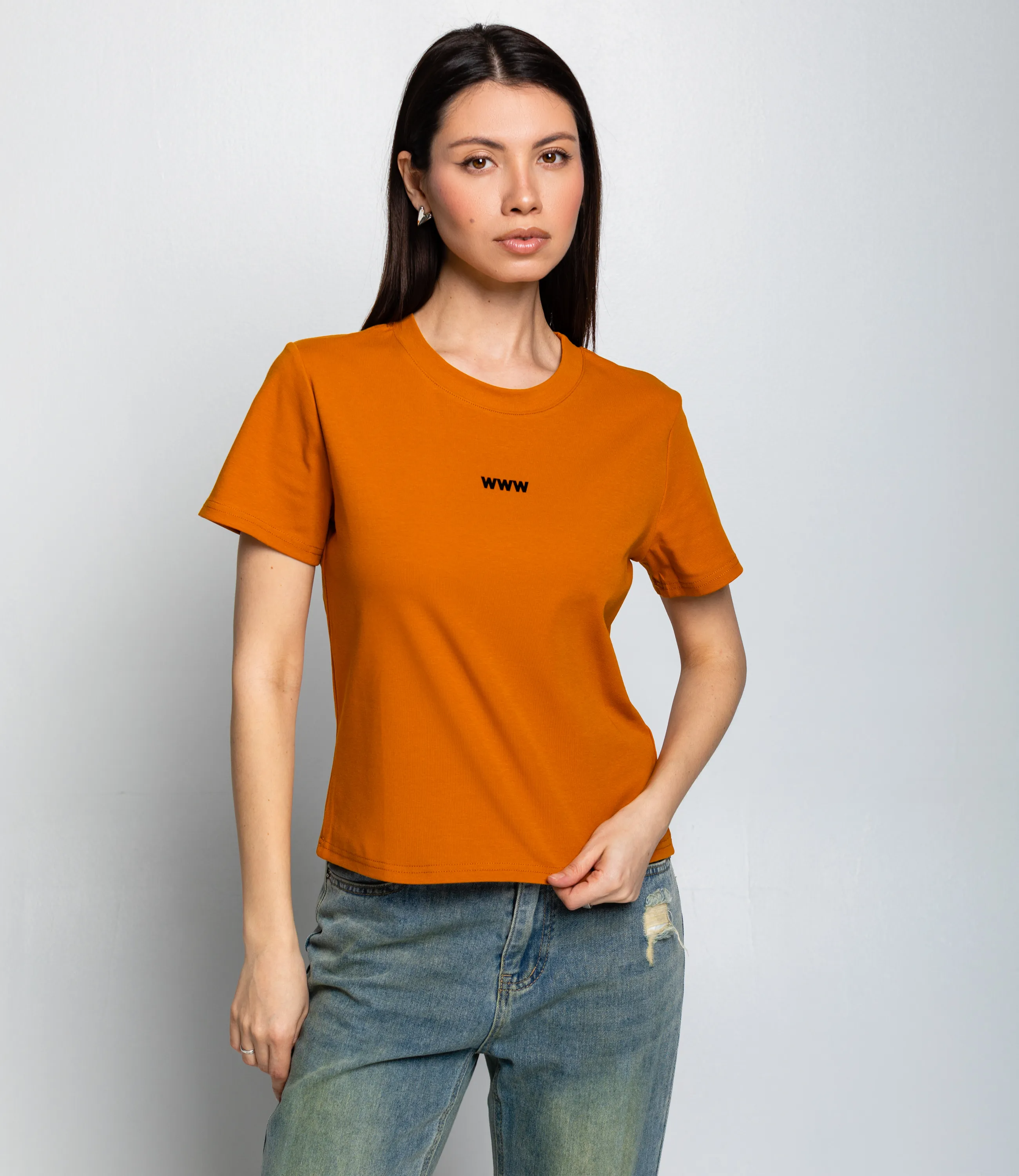 Футболка #КТ230, терракотовый