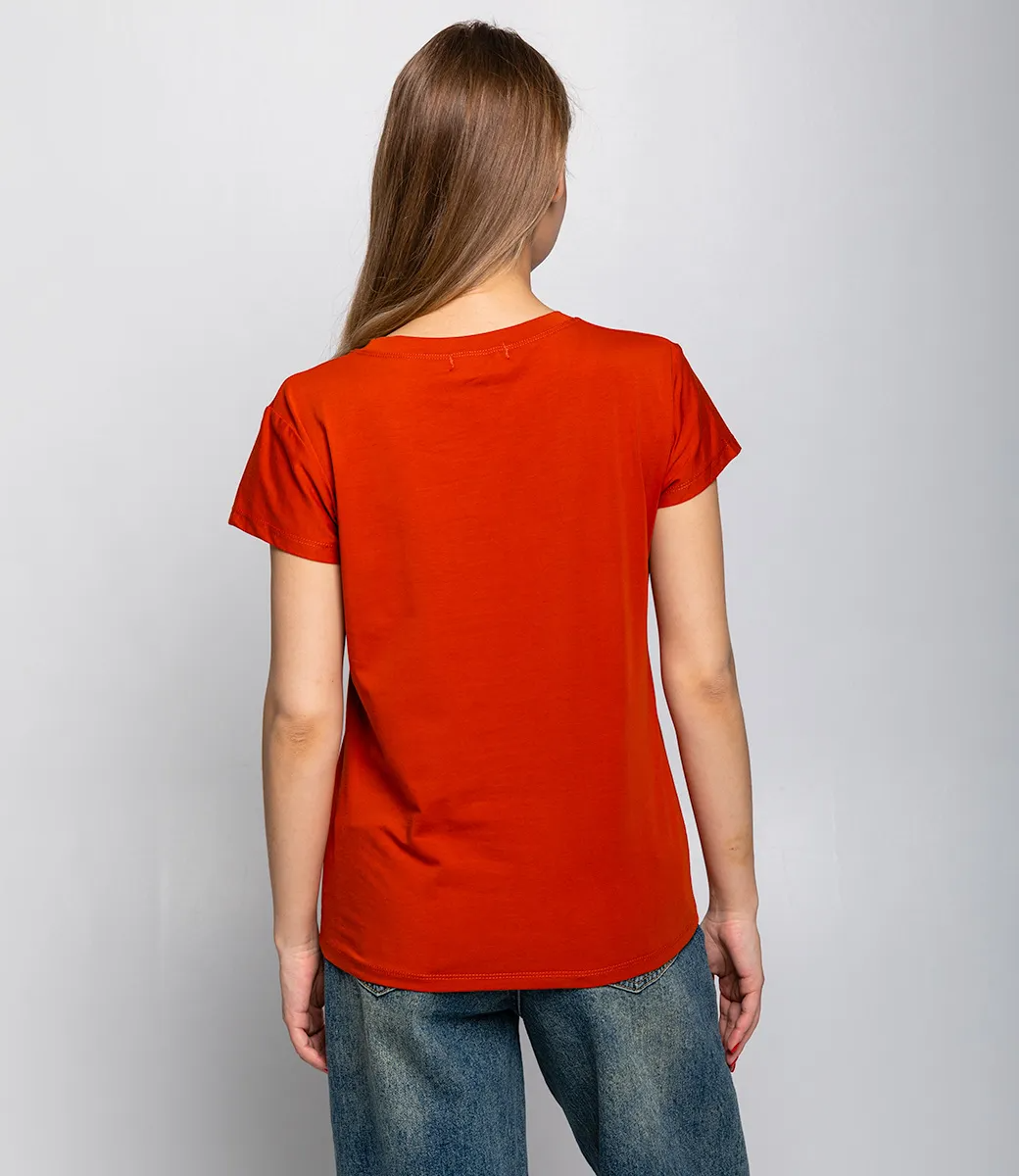 Футболка #КТ904 (1), терракотовый