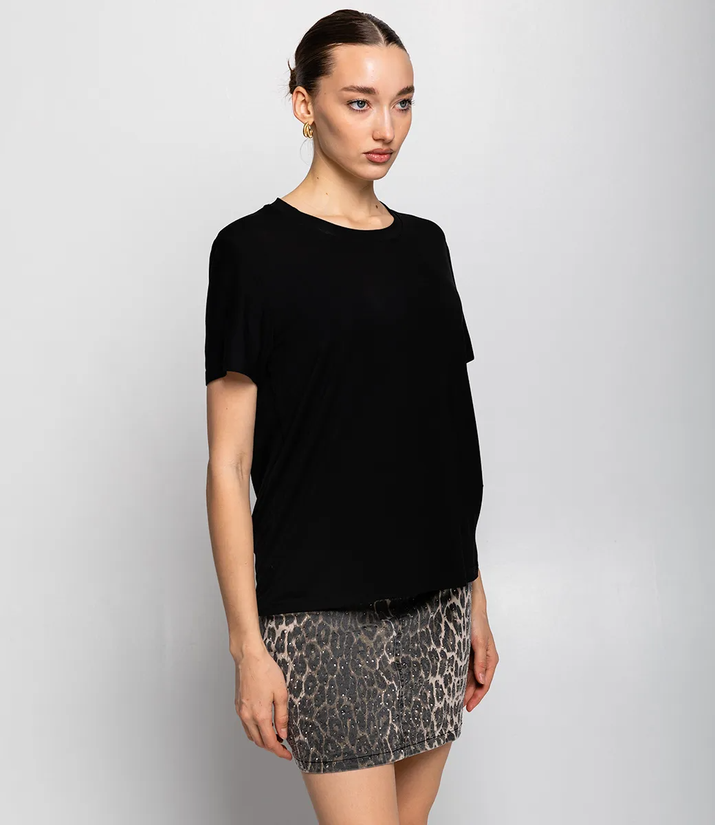 Футболка #КТ3035-1, чёрный