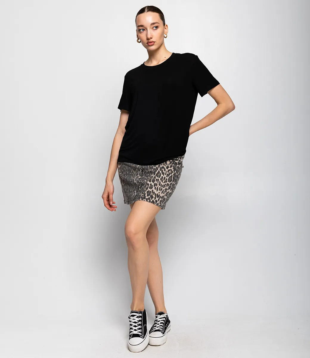 Футболка #КТ3035-1, чёрный