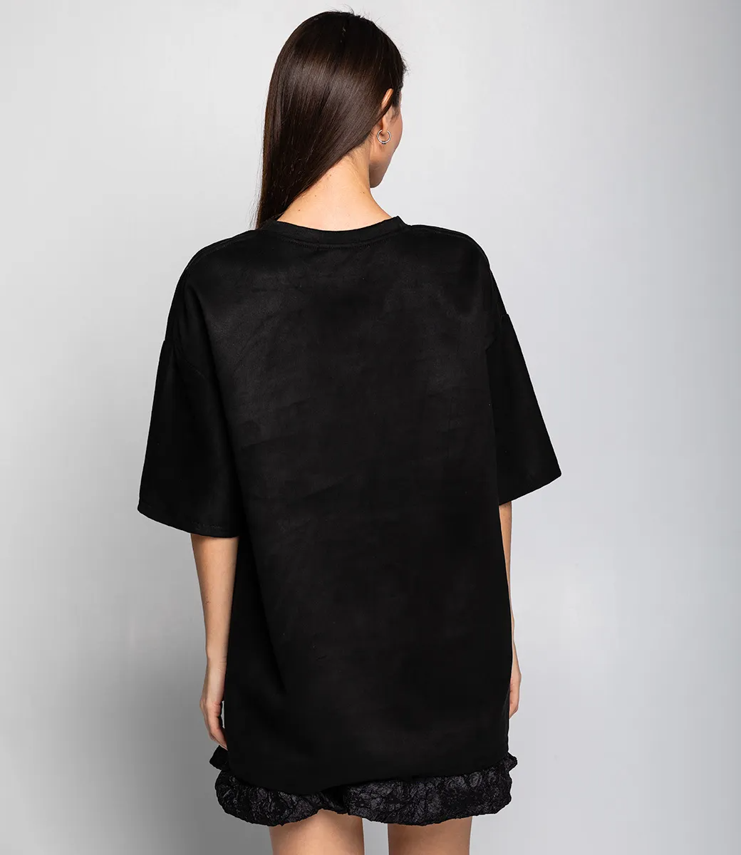 Футболка #КТ0112, чёрный